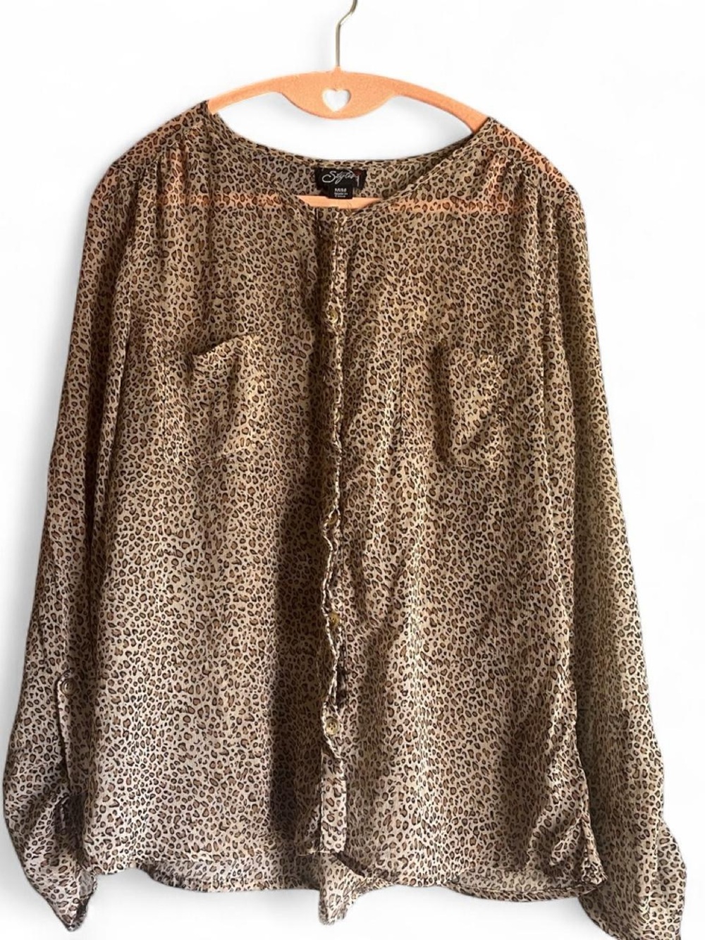 Leopard Print Button Up - Picture 2 of 5